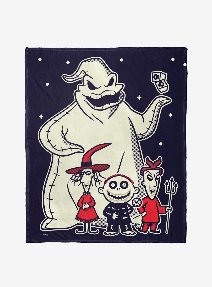 Bedroom * | The Nightmare Before Christmas Terror Trio Throw Blanket Discount