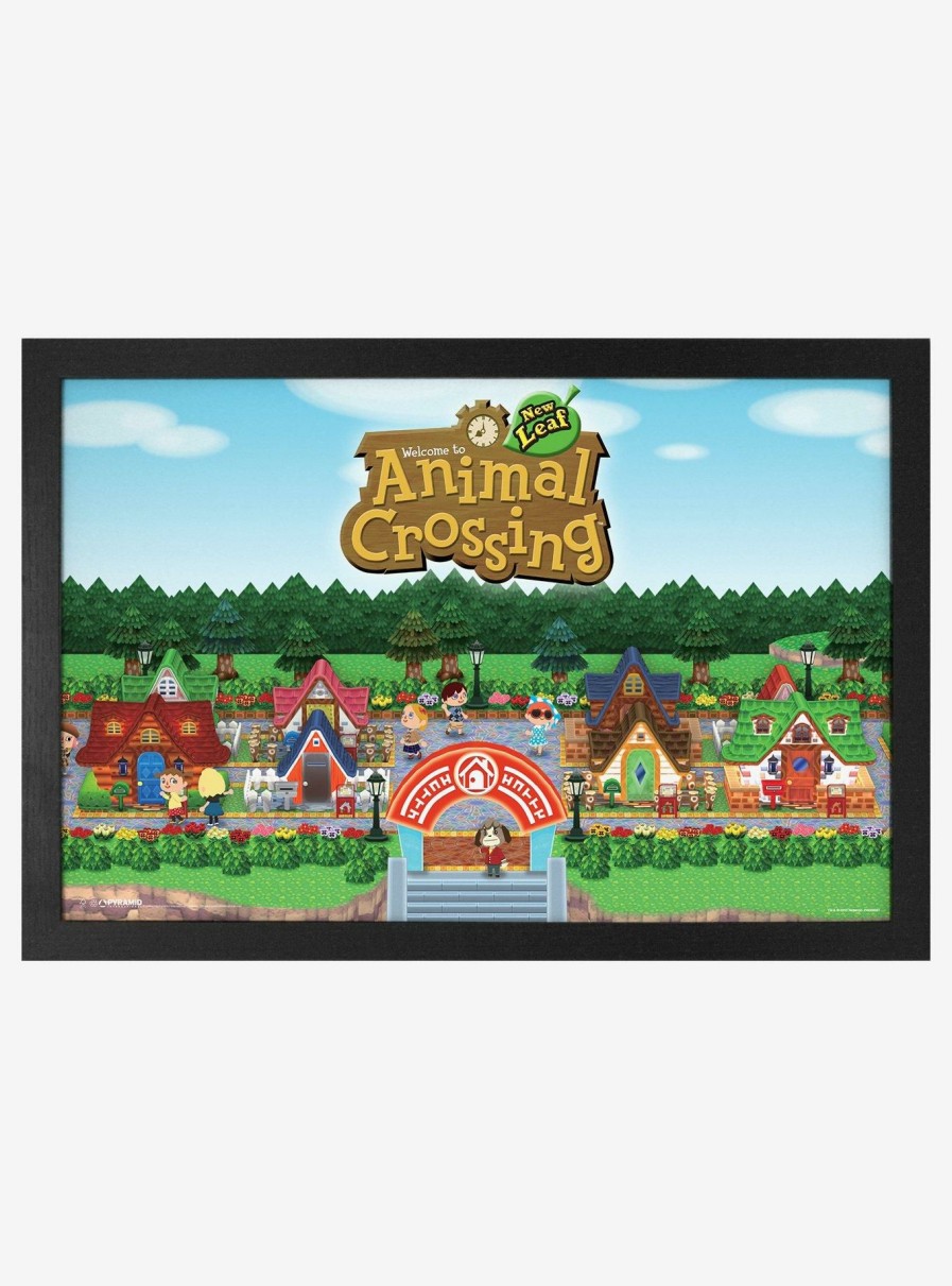 Decor * | Animal Crossing: New Leaf Town Framed Wall Art New Threads