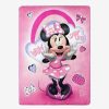 Bedroom * | Disney Minnie Mouse Wow Minnie Silk Touch Throw Fire Sale