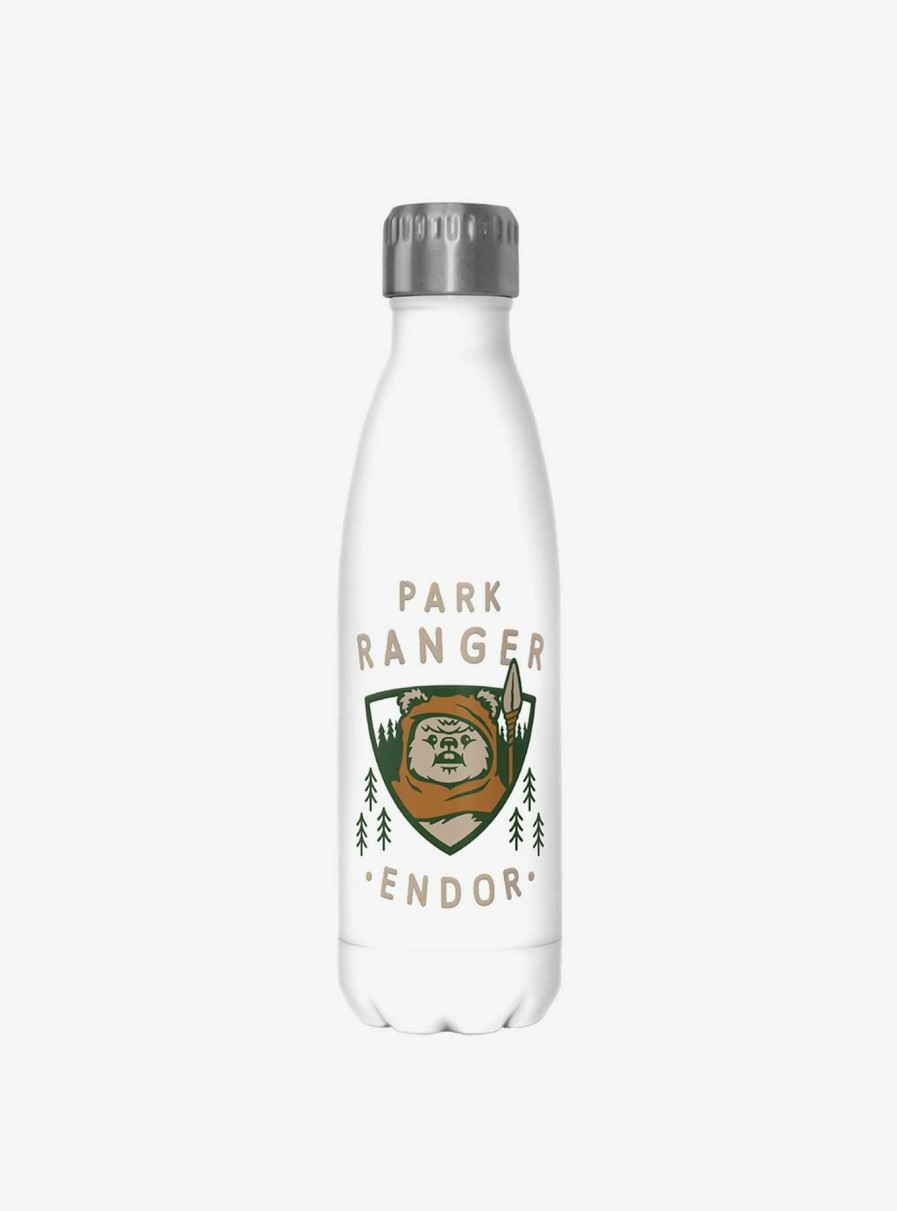 Kitchen * | Star Wars Park Ranger White Stainless Steel Water Bottle Fire Sale