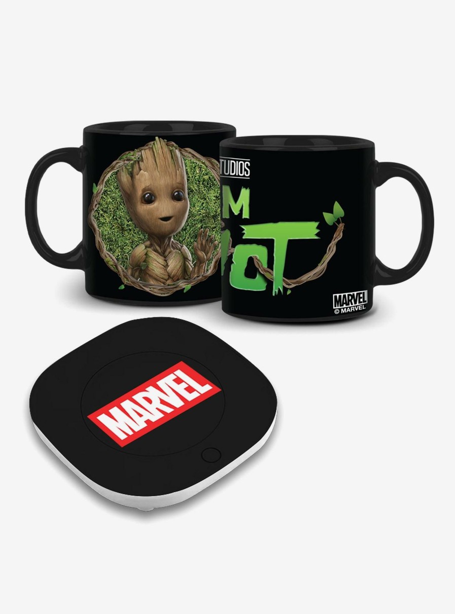 Kitchen * | Marvel Guardians Of The Galaxy I Am Groot Mug Warmer With Mug Less Expensive