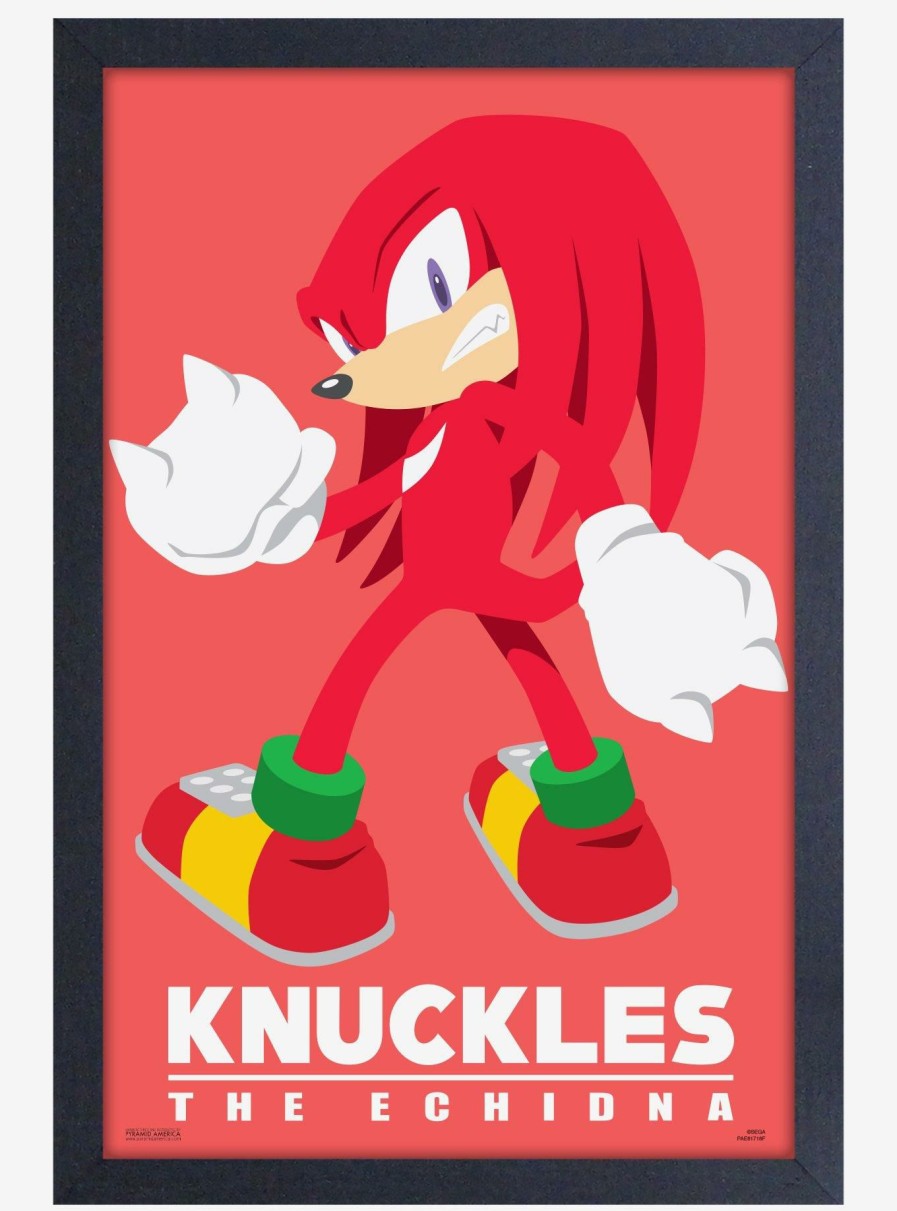 Decor * | Sonic The Hedgehog Modern Character Knuckles Poster Large Choice