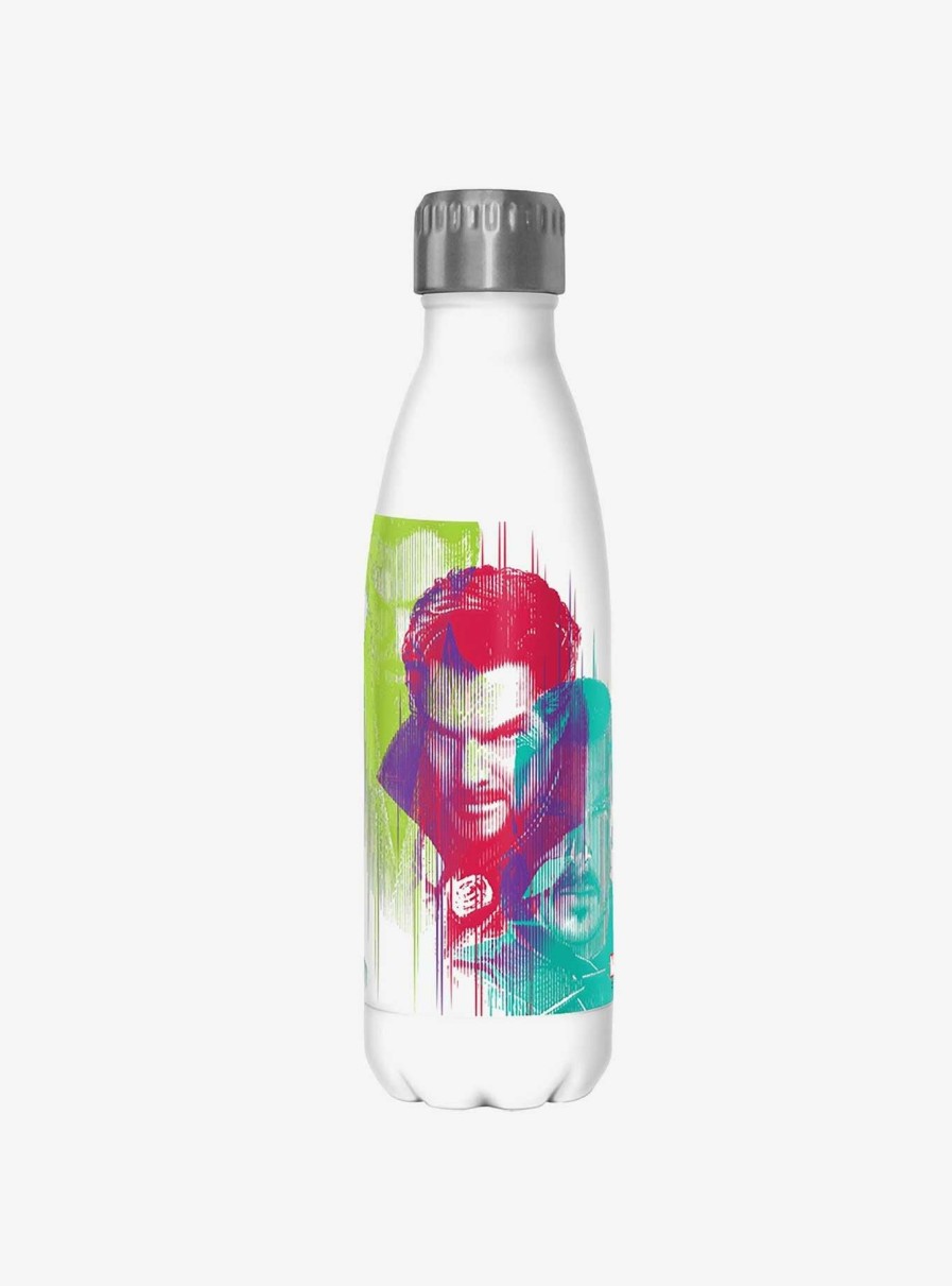 Kitchen * | Marvel Doctor Strange In The Multiverse Of Madness Strange Portraits Stainless Steel Water Bottle Hot Sale