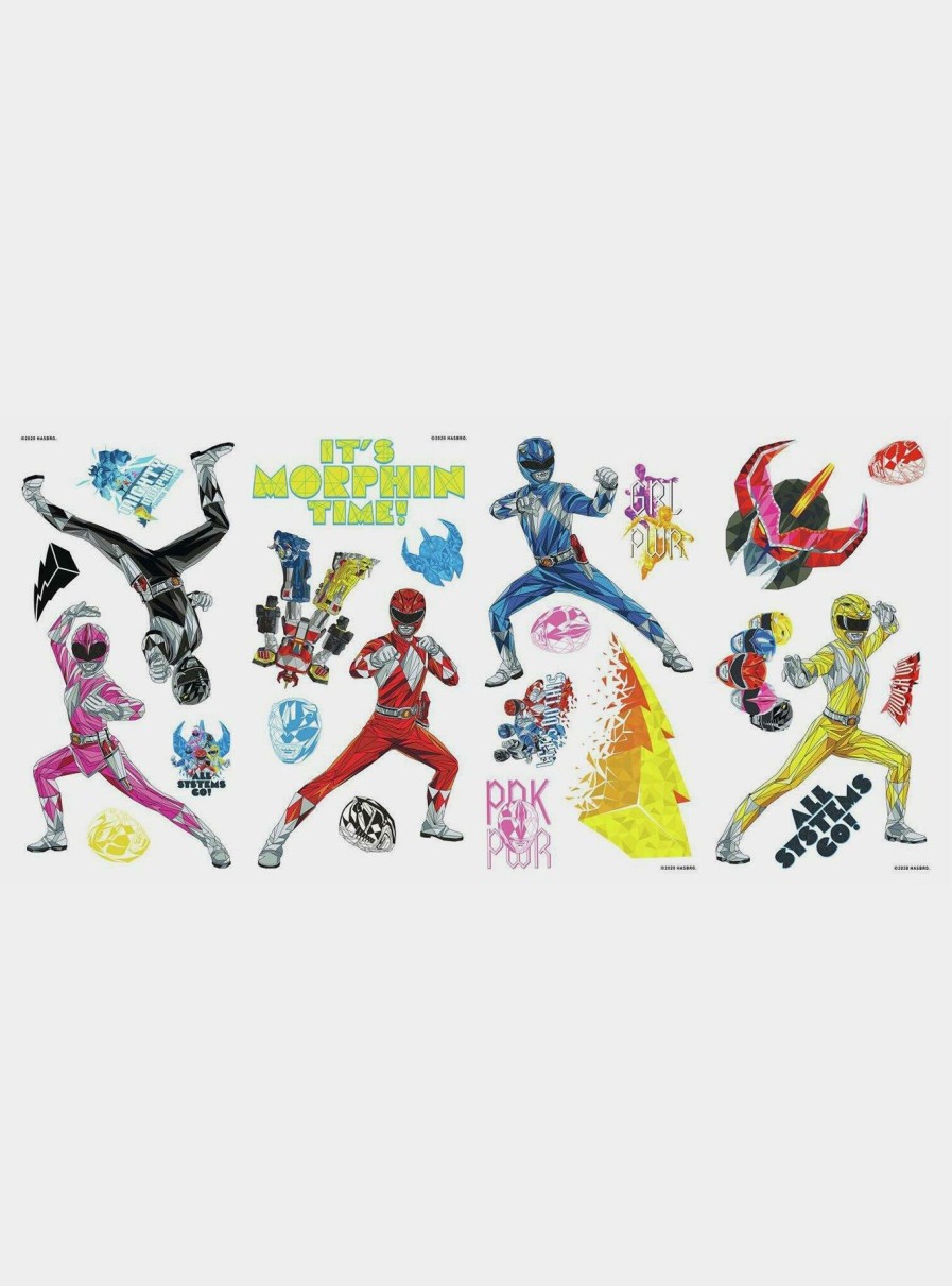 Decor * | Power Rangers Peel And Stick Wall Decals Sale Online