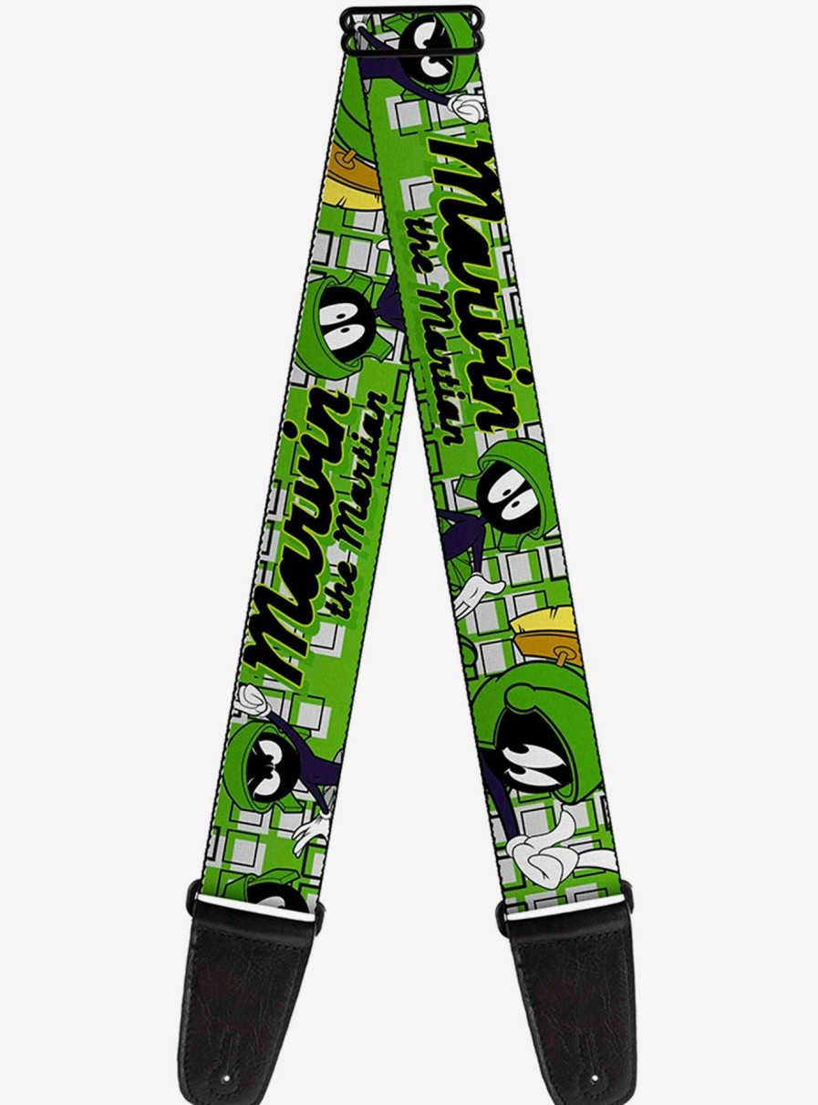 Music * | Looney Tunes Marvin The Martian Poses Guitar Strap Hot Sale