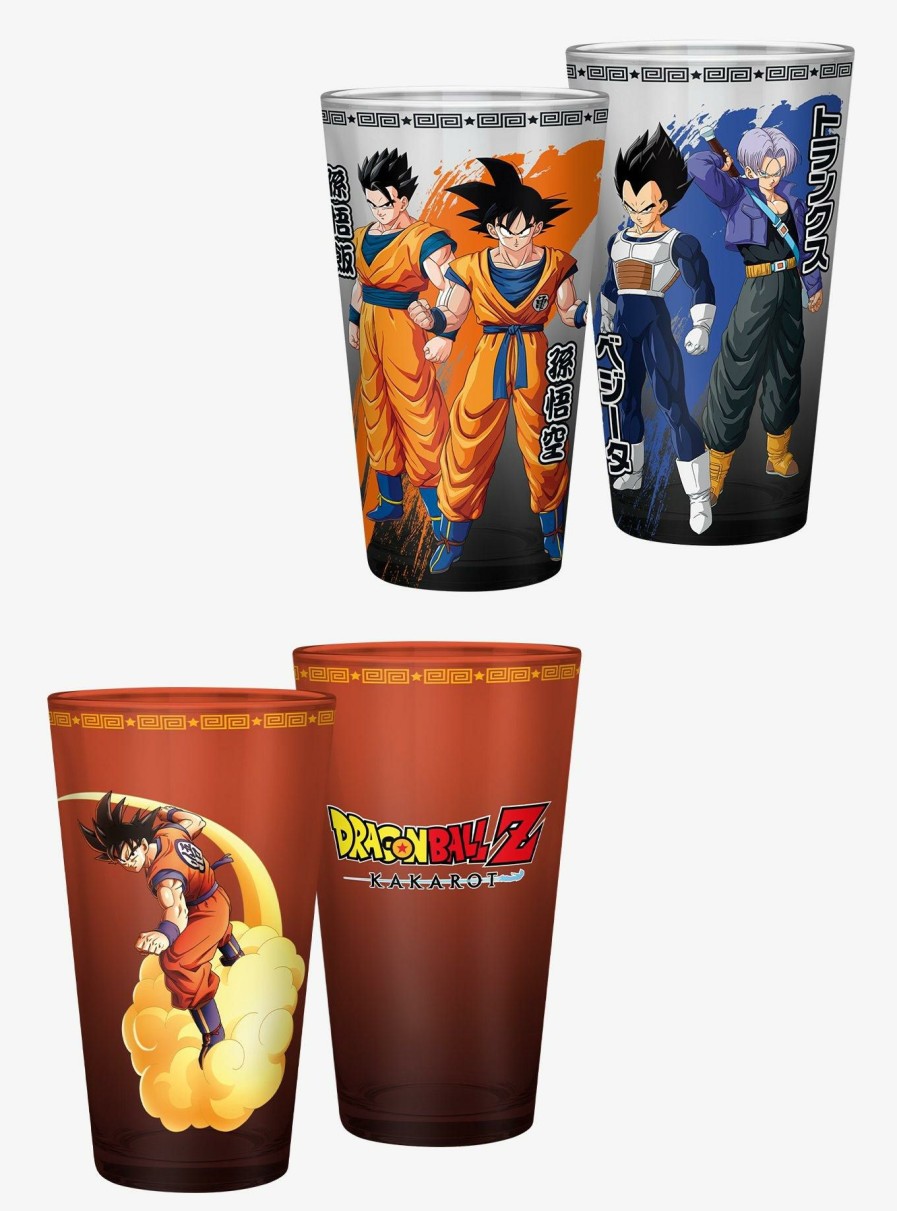 Kitchen * | Dragon Ball Z Kakarot Glass Twin Pack Less Expensive