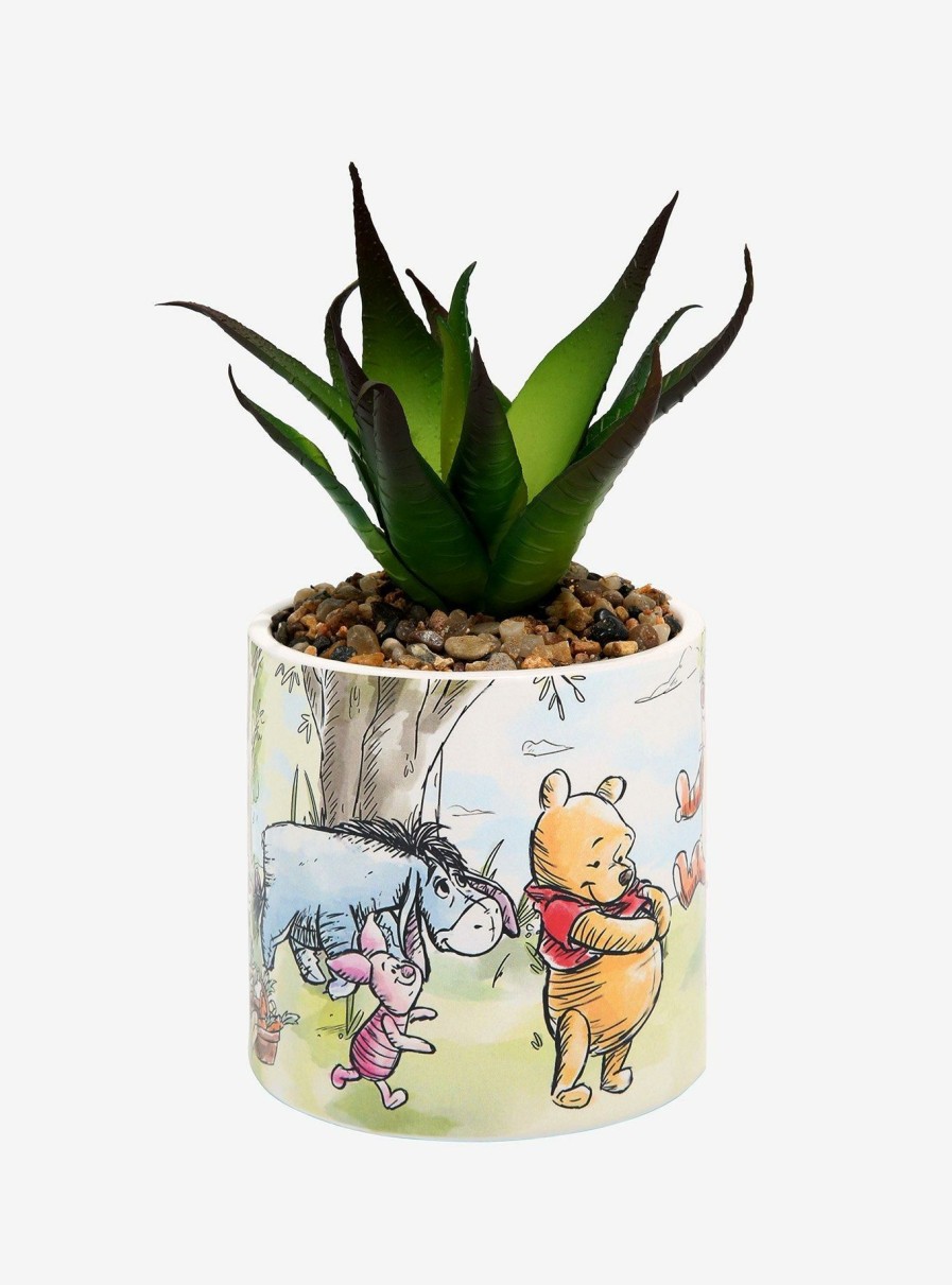 Decor * | Disney Winnie The Pooh Faux Succulent Planter Boxlunch Exclusive New Threads