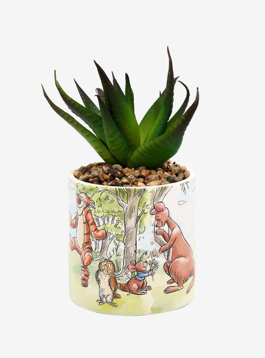 Decor * | Disney Winnie The Pooh Faux Succulent Planter Boxlunch Exclusive New Threads