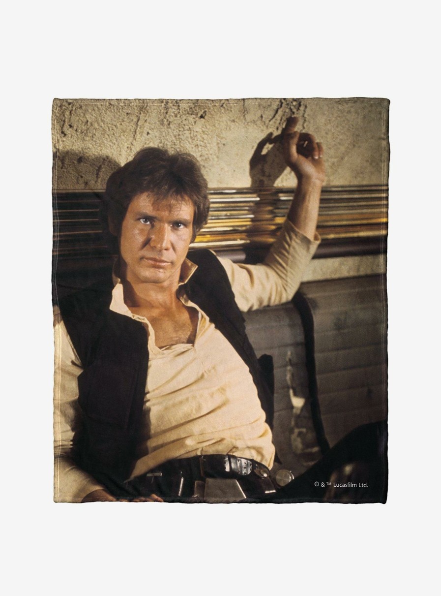 Bedroom * | Star Wars Captain Solo Throw Blanket Fire Sale