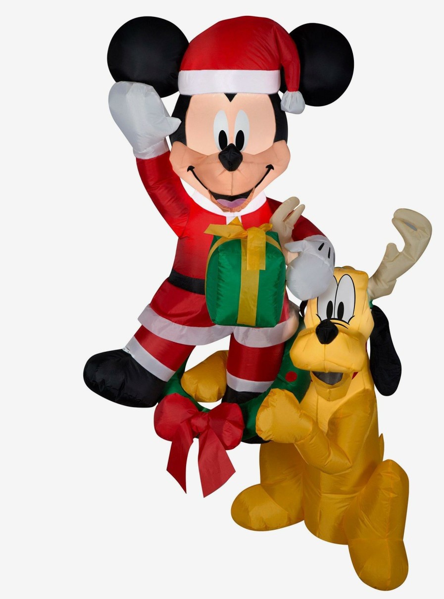 Decor * | Disney Mickey Mouse And Pluto Inflatable Decor Hot Sale