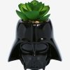 Decor * | Star Wars Darth Vader Helmet Faux Succulent Planter Bargain Sale