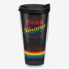 Kitchen * | Disney Think Happy Thoughts Rainbow 24Oz Classic Tumbler With Lid Less Expensive