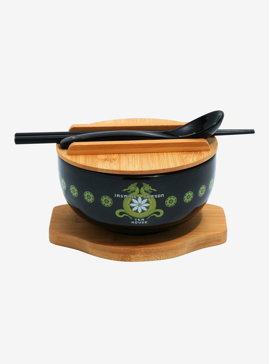 Kitchen * | Avatar: The Last Airbender Jasmine Dragon Tea House Ramen Bowl With Lid Classical