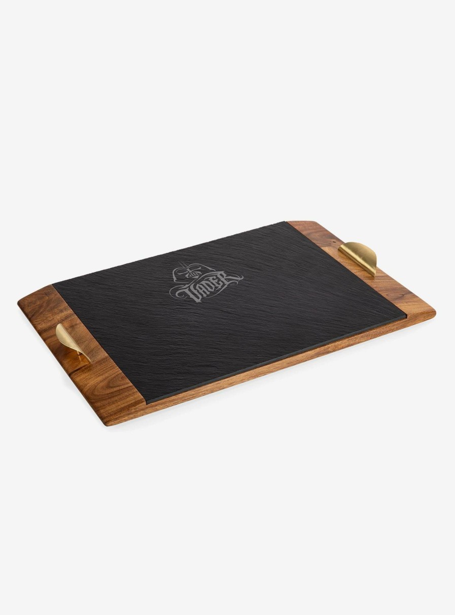 Kitchen * | Star Wars Darth Vader Covina Acacia And Slate Serving Tray Free Delivery