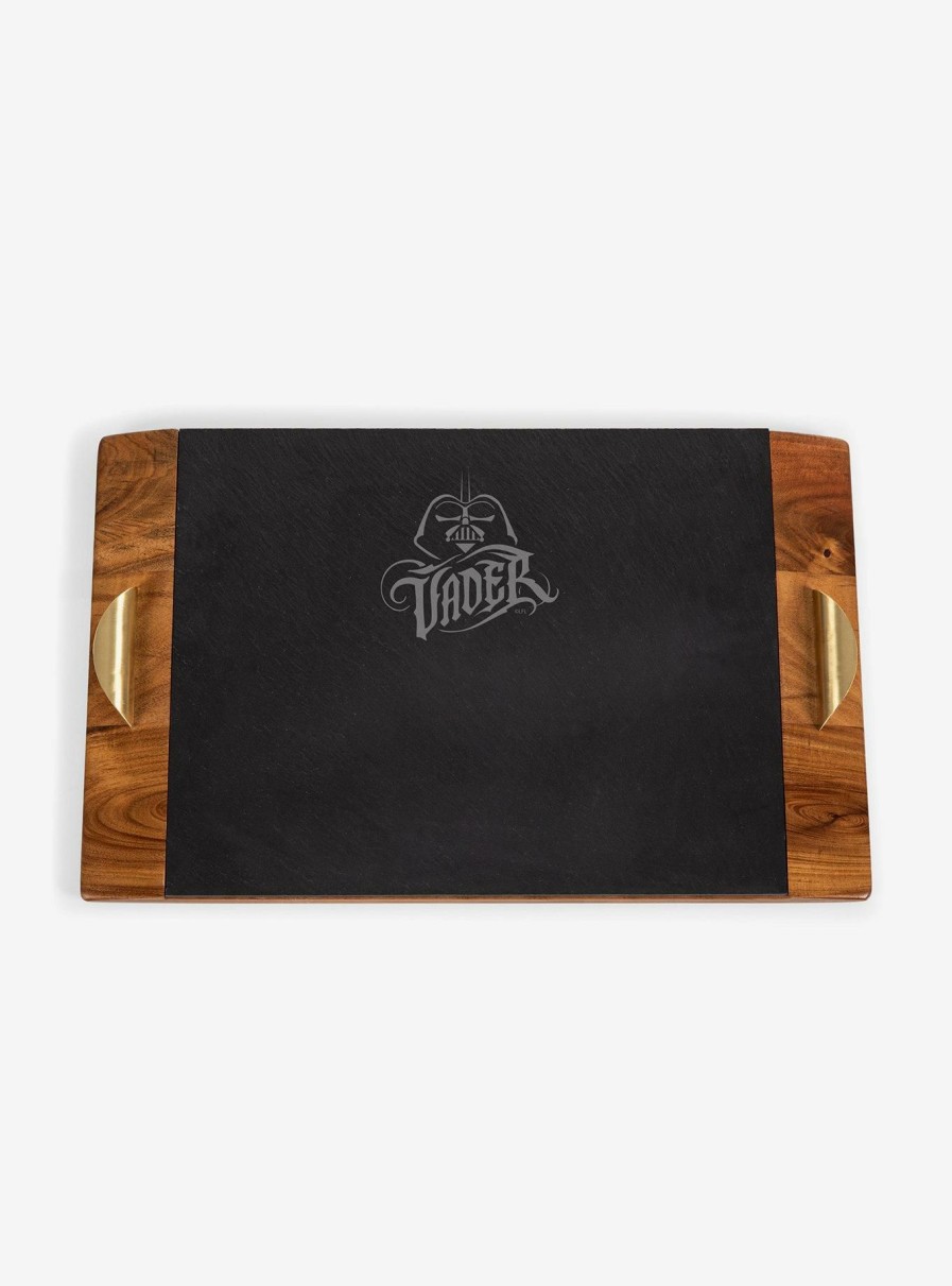 Kitchen * | Star Wars Darth Vader Covina Acacia And Slate Serving Tray Free Delivery