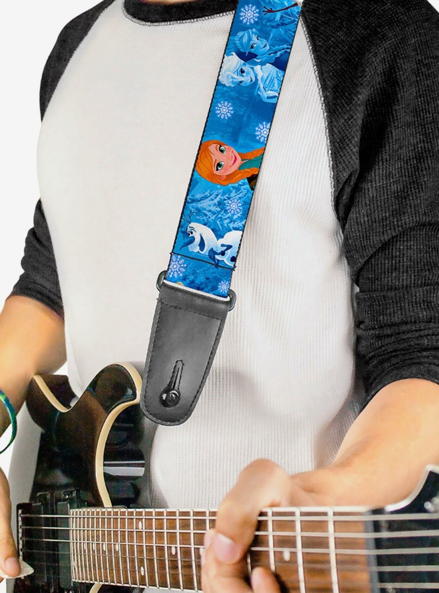 Music * | Disney Frozen Character Poses Guitar Strap Latest Fashion