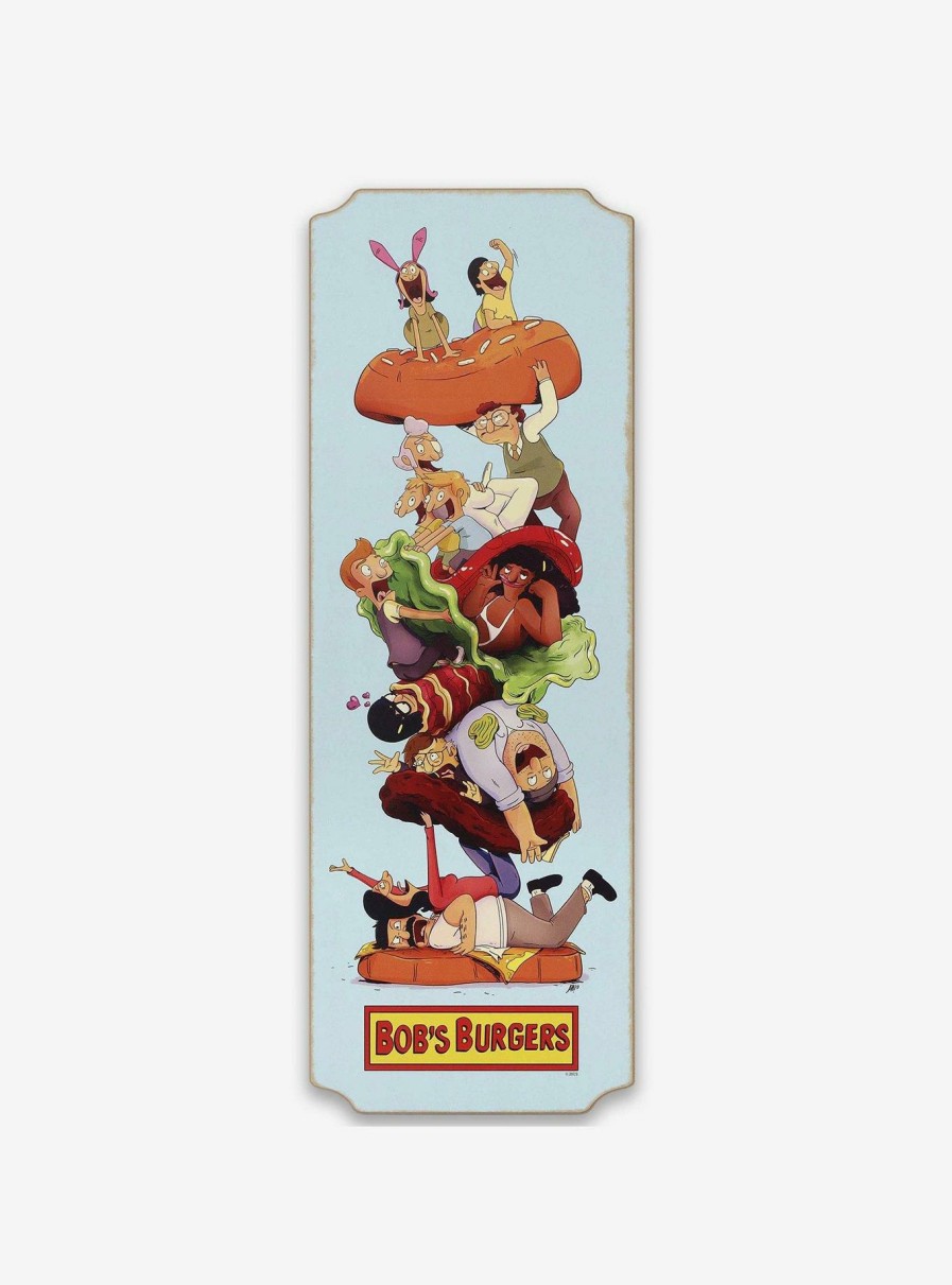 Decor * | Bob'S Burgers Character Group Vertical Wood Wall Decor Fire Sale