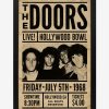 Decor * | The Doors Live! Hollywood Bowl Framed Wood Wall Art Best-Selling