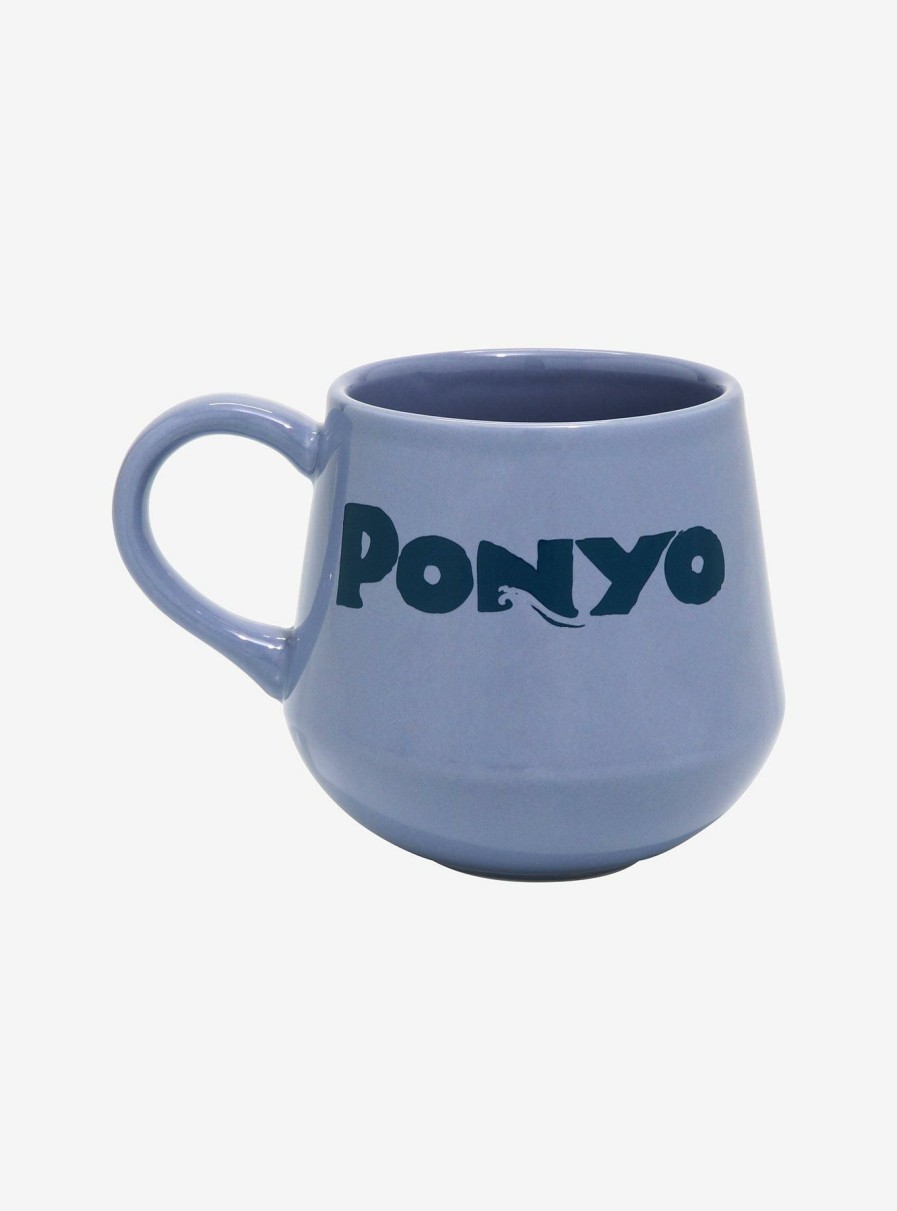 Kitchen * | Studio Ghibli Ponyo Logo Stoneware Mug Boxlunch Exclusive Best-Selling