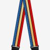 Music * | Dc Comics Wonder Woman Stripe Stars Guitar Strap Less Expensive