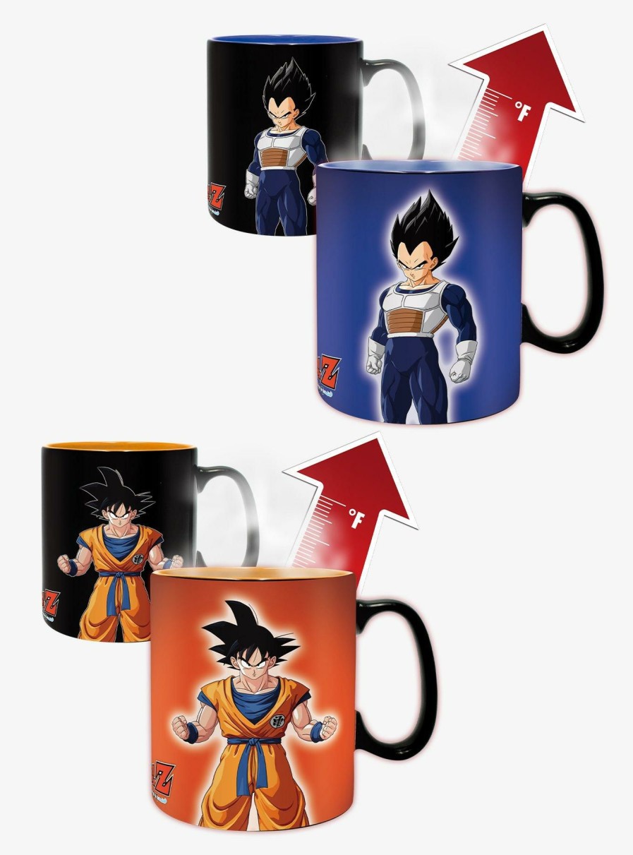 Kitchen * | Dragon Ball Z Kakarot Goku And Vegeta Heat Change Mug Bundle Best Sellers