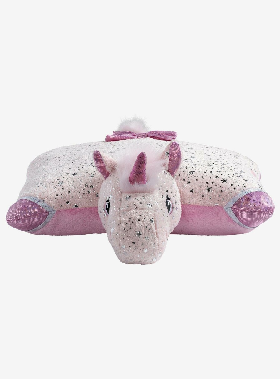 Bedroom * | Sparkly Pink Unicorn Pillow Pet Best-Selling