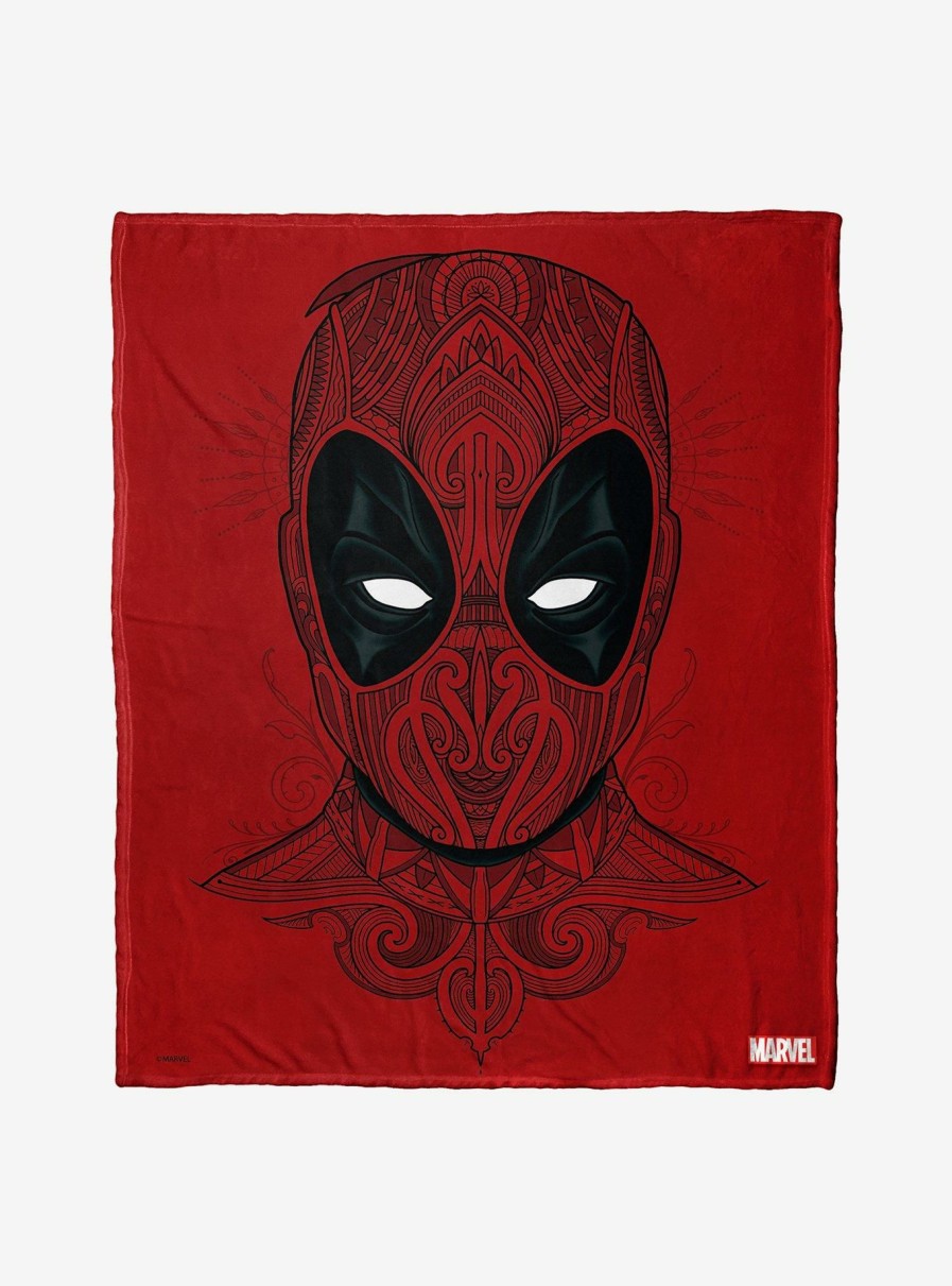 Bedroom * | Marvel Deadpool Flourishing Deadpool Throw Blanket New Threads