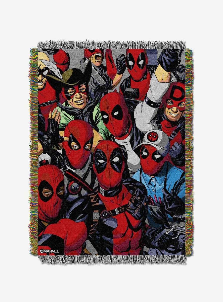 Bedroom * | Marvel Deadpool We Are All Here Tapestry Throw Latest