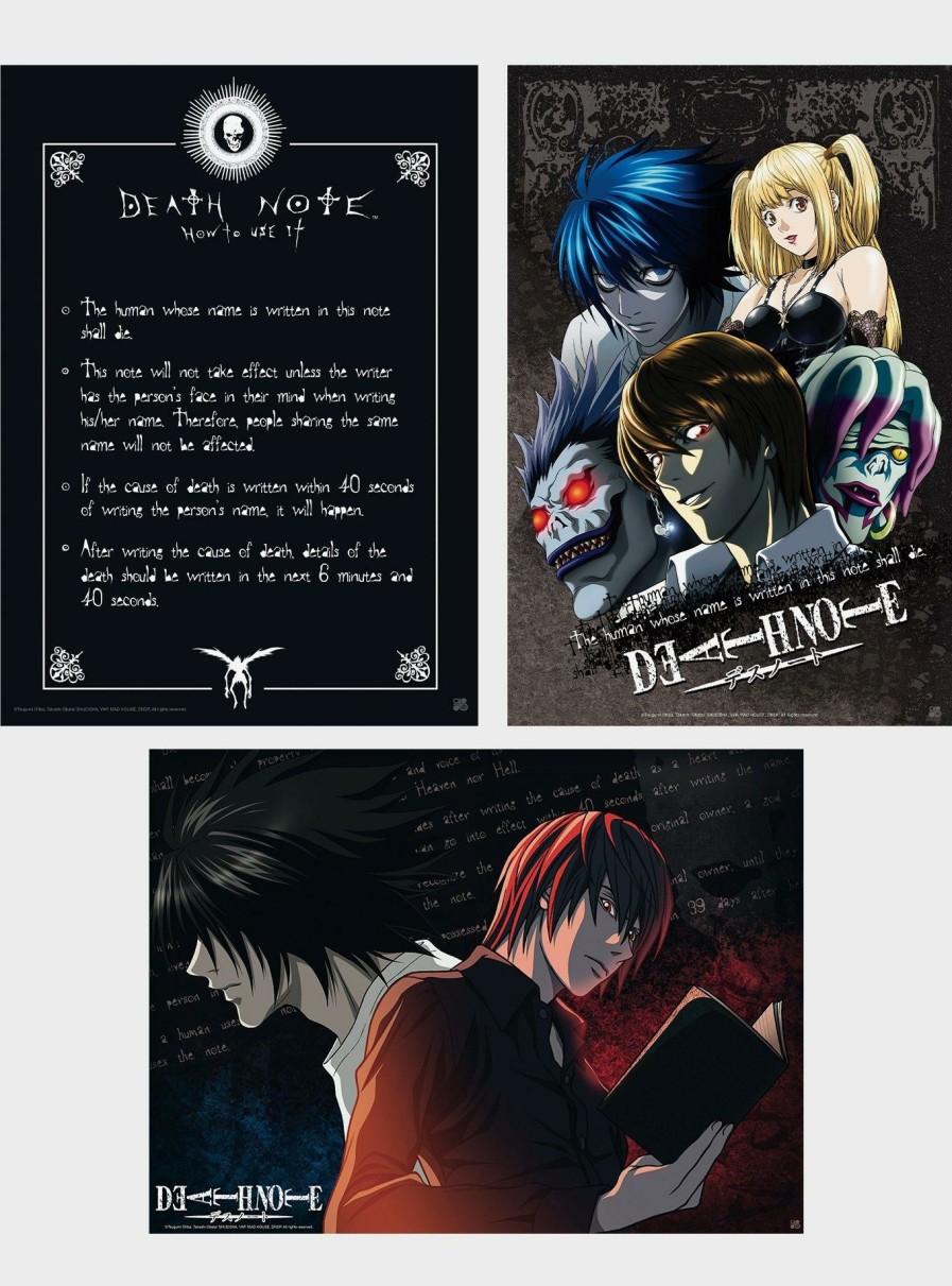 Decor * | Death Note Poster Pack Latest Fashion