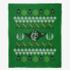 Bedroom * | Star Wars Yoda Xmas Sweater Throw Blanket Fire Sale