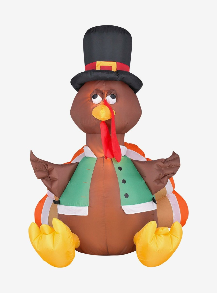 Decor * | Happy Turkey Thanksgiving Inflatable Decor Hot Sale