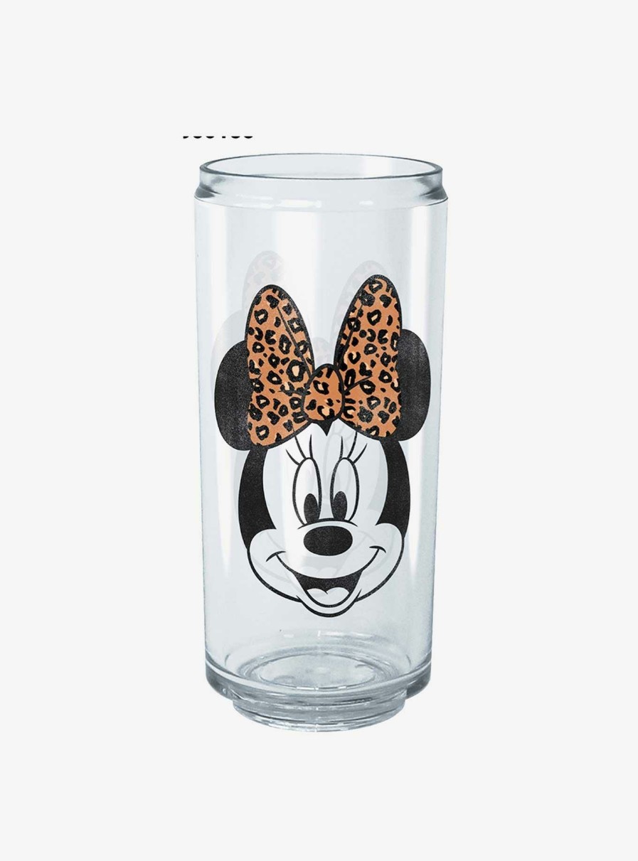 Kitchen * | Disney Mickey Mouse Minnie Leopard Bow Can Cup Bargain Sale