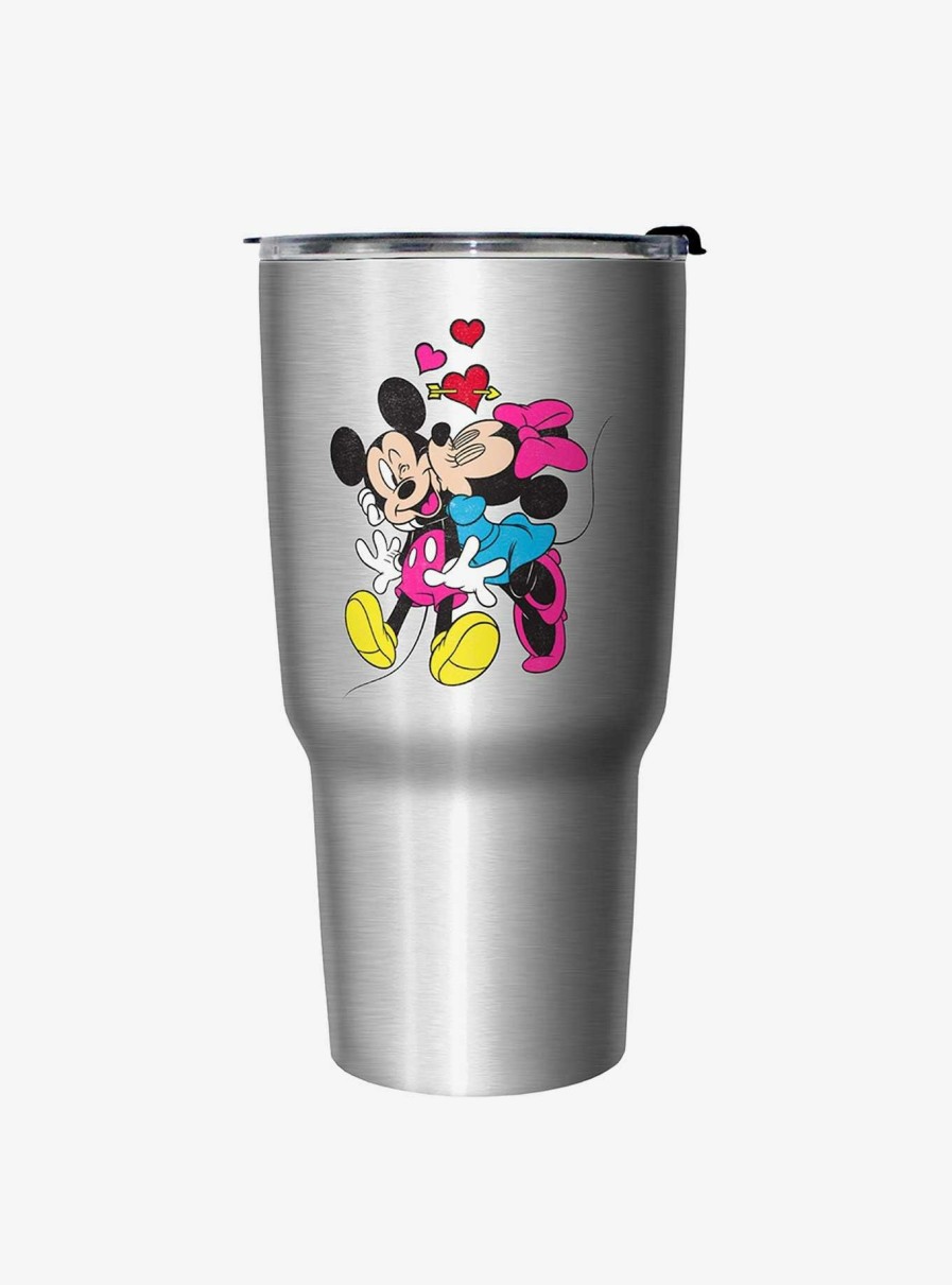 Kitchen * | Disney Mickey Mouse Mickey Minnie Love Travel Mug Discount