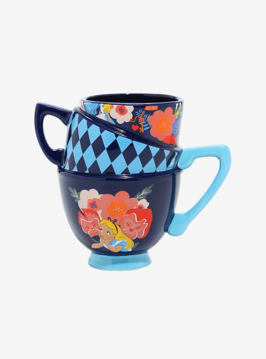 Kitchen * | Disney Alice In Wonderland Stacked Teacup Best-Selling