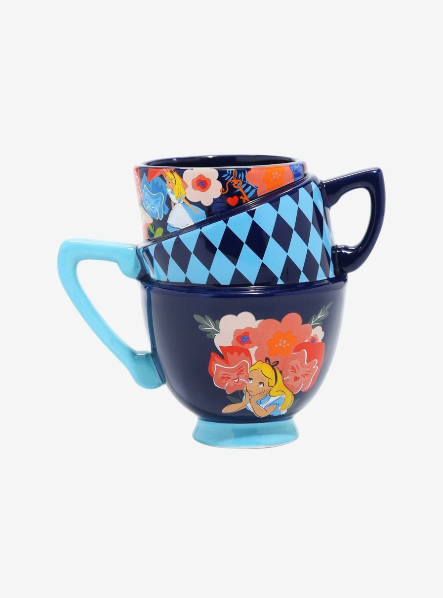 Kitchen * | Disney Alice In Wonderland Stacked Teacup Best-Selling