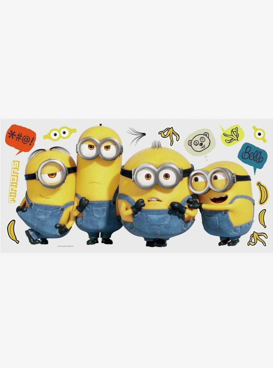 Decor * | Minions: The Rise Of Gru Giant Peel And Stick Wall Decals Hot Sale