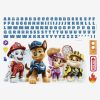 Decor * | Paw Patrol Peel And Stick Giant Wall Decals With Alphabet Large Choice