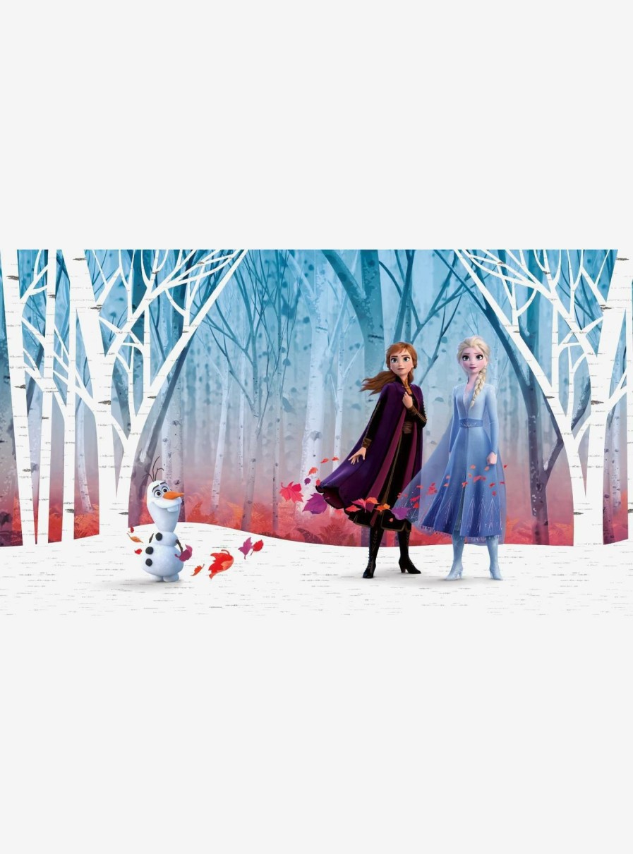 Decor * | Disney Frozen 2 Woodland Tree Peel And Stick Mural Fire Sale