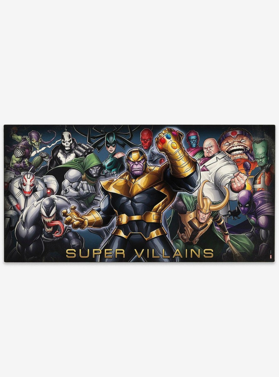 Decor * | Marvel Villain Collage Wood Wall Decor Best-Selling