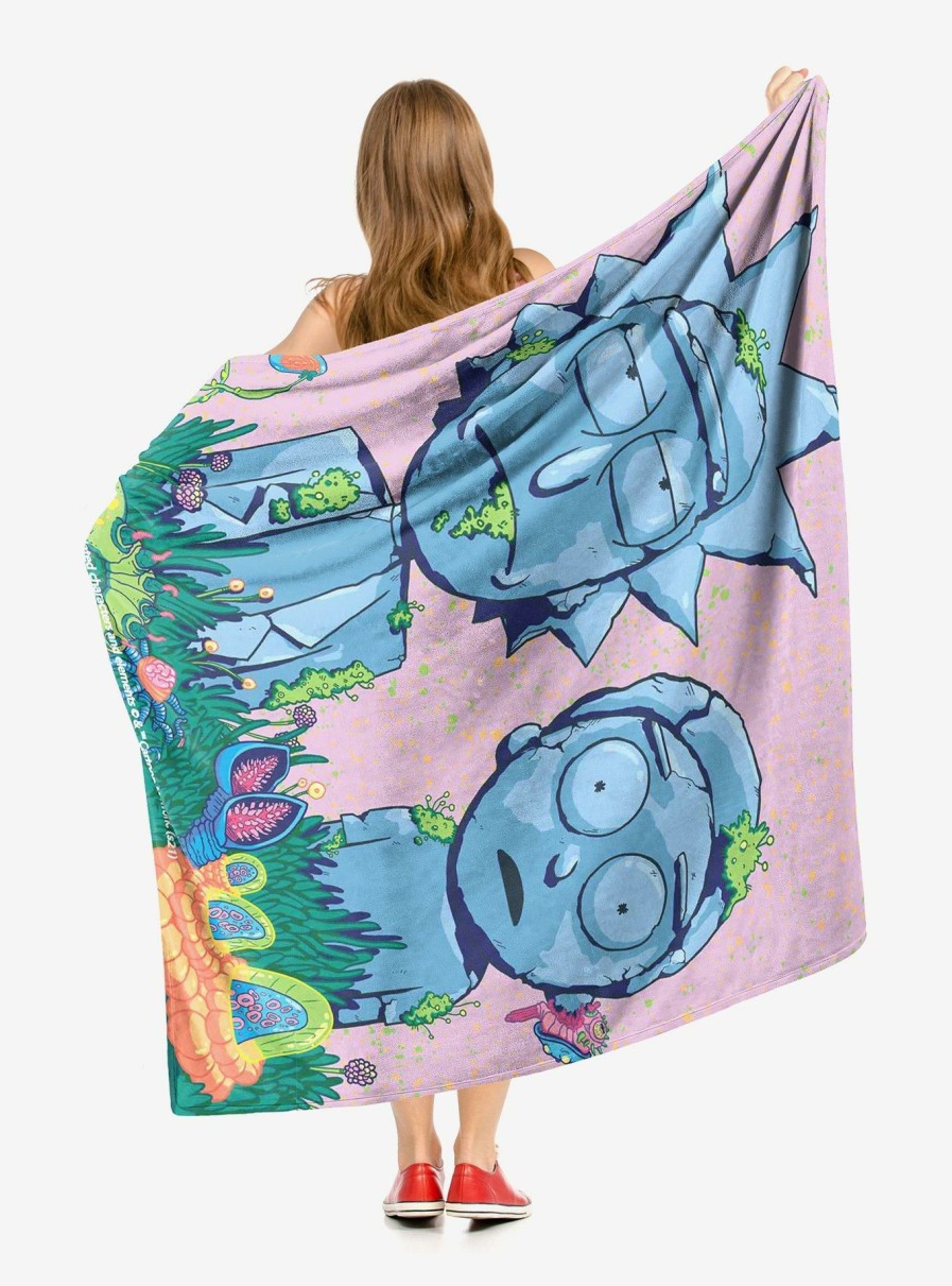 Bedroom * | Rick And Morty Made Of Stone Throw Blanket Less Expensive