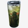 Kitchen * | Star Wars The Mandalorian Child Gazing 20Oz Stainless Steel Tumbler With Lid Top Selling