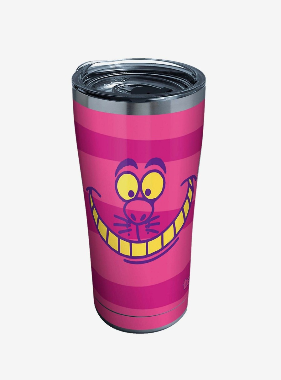 Kitchen * | Disney Alice In Wonderland Cheshire Cat Stripe 20Oz Stainless Steel Travel Mug Best Sellers