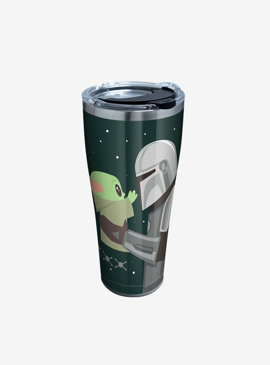 Kitchen * | Star Wars The Mandalorian Geo Pop Moment 30Oz Stainless Steel Tumbler With Lid Sale Online