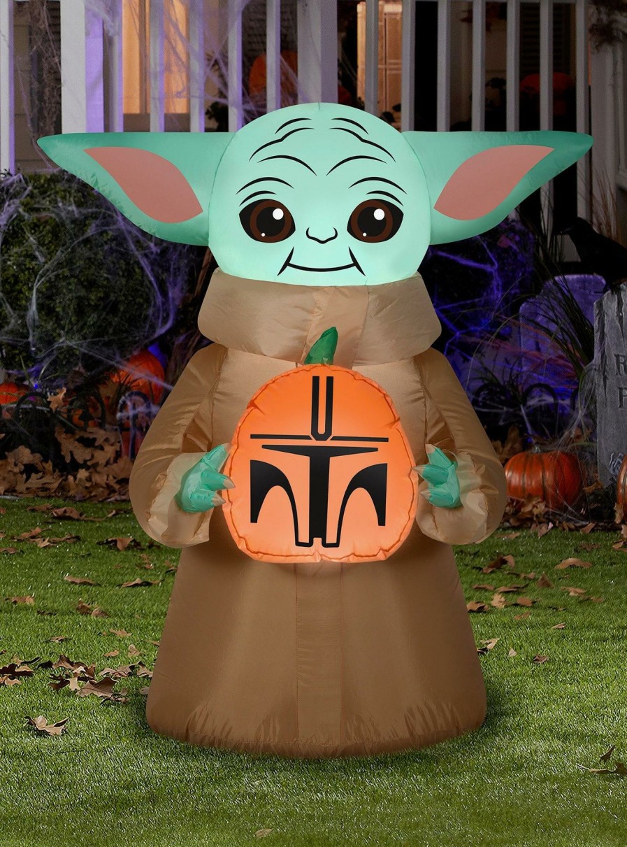 Decor * | Star Wars The Mandalorian The Child Pumpkin Inflatable Decor Best-Selling