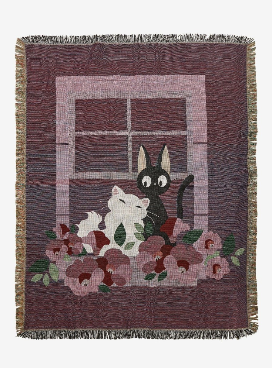 Bedroom * | Studio Ghibli Kiki'S Delivery Service Lily & Jiji Window Tapestry Throw Boxlunch Exclusive Classical