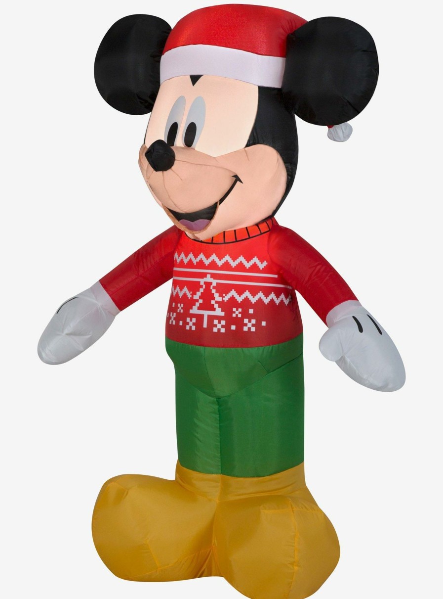 Decor * | Disney Mickey Mouse Mickey In Ugly Sweater Small Airblown Large Choice