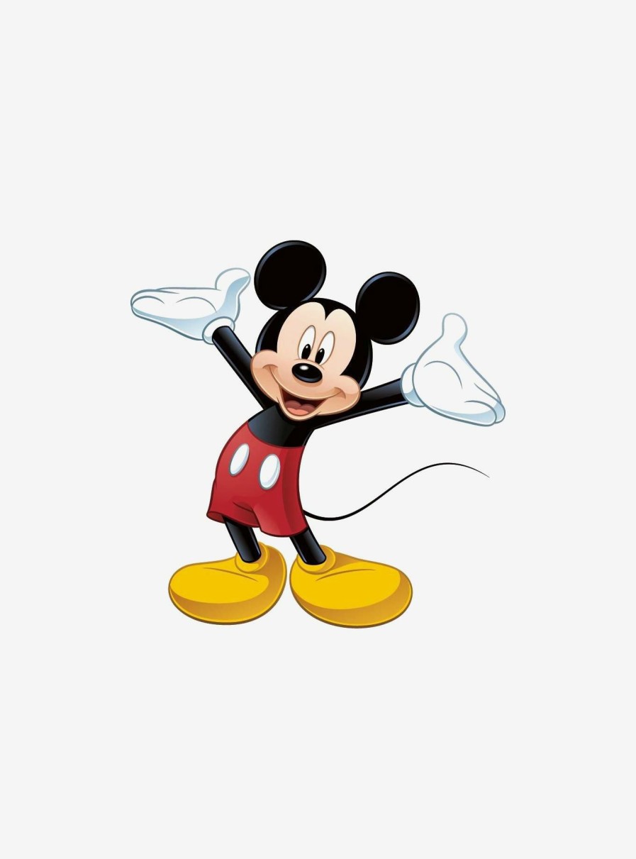 Decor * | Disney Mickey & Friends Mickey Mouse Peel & Stick Giant Wall Decal New Threads