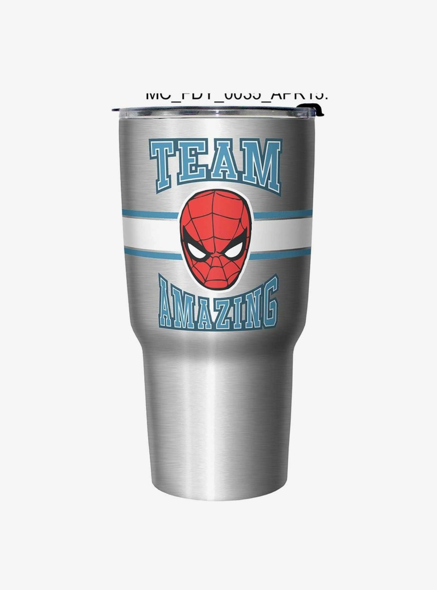 Kitchen * | Marvel Spider-Man Team Amazing Travel Mug Latest