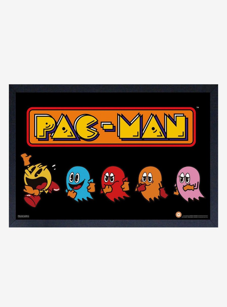 Decor * | Pac-Man Chased Framed Wood Poster Latest