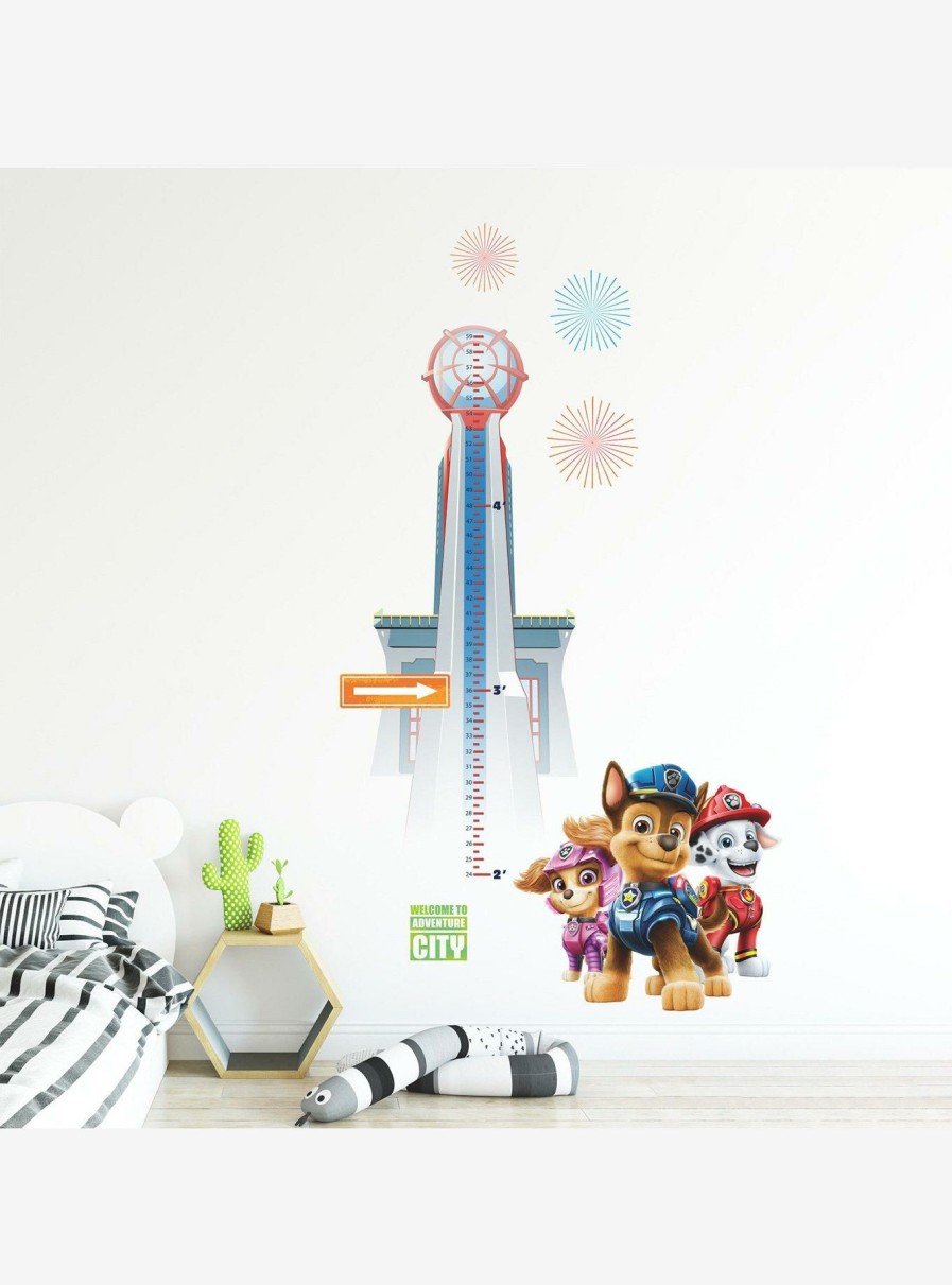 Decor * | Paw Patrol Growth Chart Peel & Stick Wall Decals New Threads